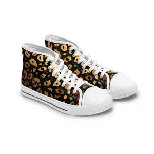 Spotted Animal Pattern Women's High Top Sneakers