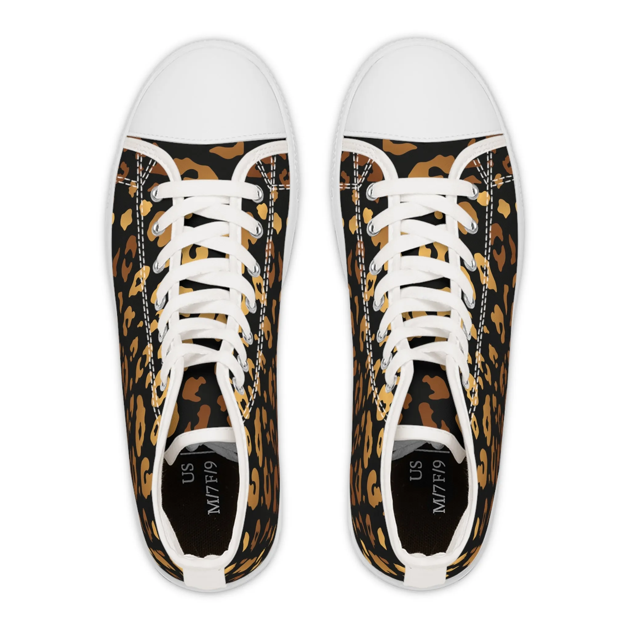 Spotted Animal Pattern Women's High Top Sneakers