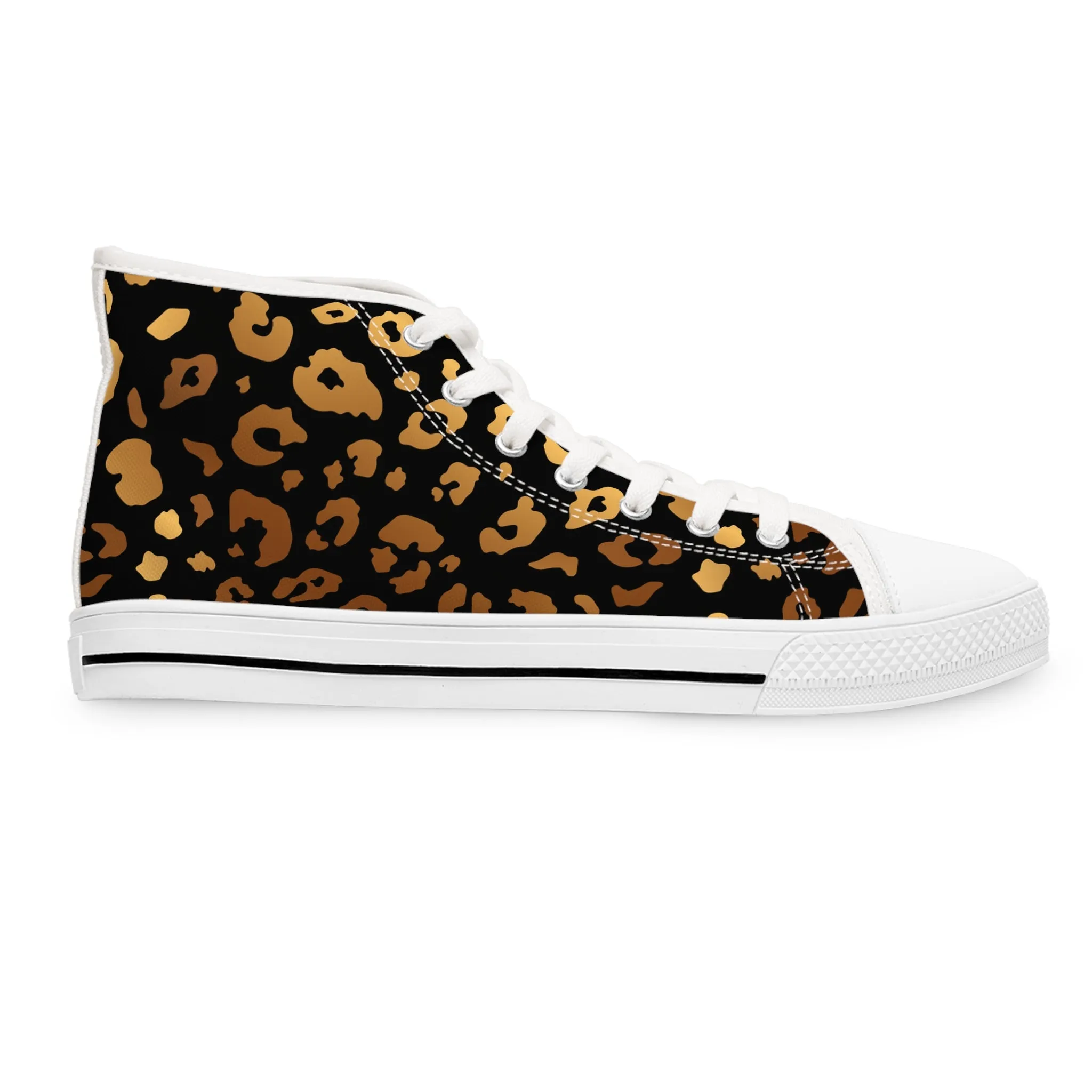 Spotted Animal Pattern Women's High Top Sneakers