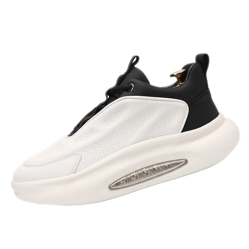 Starting point breathable all-match thick-soled height-increasing sneakers