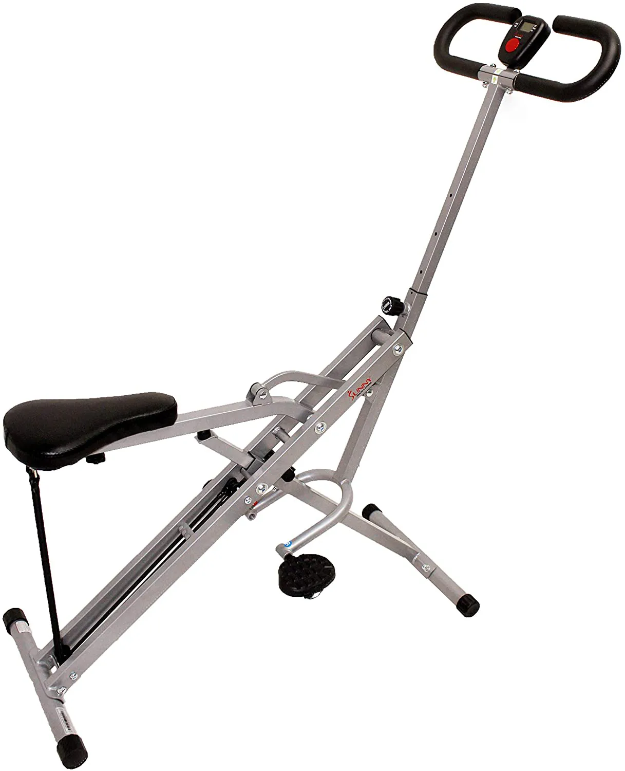 Sunny Health & Fitness Squat Assist Row-N-Ride Trainer for Glutes Workout with Training Video