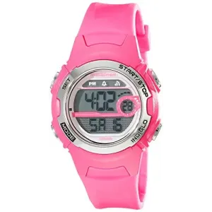 Timex Women's Marathon 50m Digital Display Night Light Pink Resin Watch T5K771