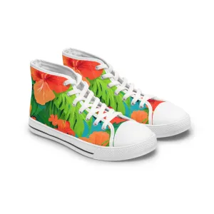 Tropical Vibes Women's High Top Sneakers