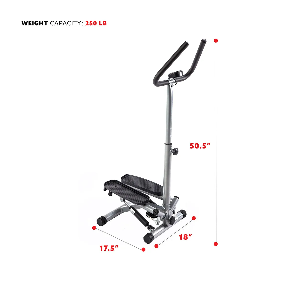 Twist Stepper Machine Step w/ Handle Bar & LCD Monitor