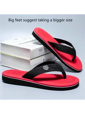 Unisex Flip Flops For Outdoor Activities, Casual, Fashionable, Soft, Comfortable Soles; Men's Slippers And Women's Sandals For Home Use