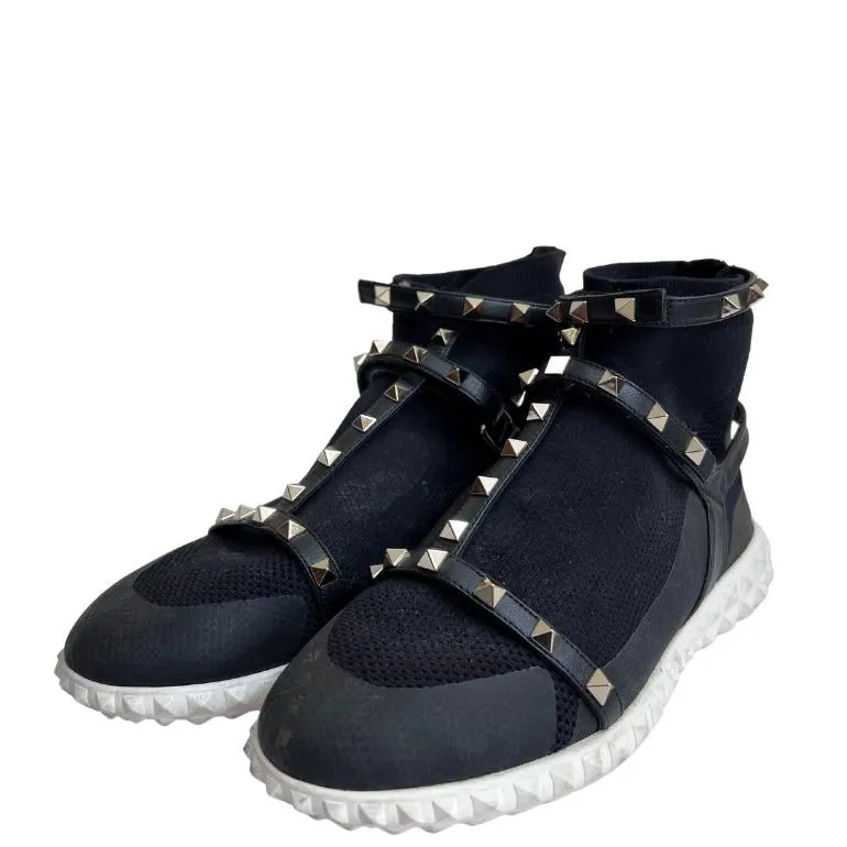 Valentino Rockstud Body Tech Sock High Top Sneakers