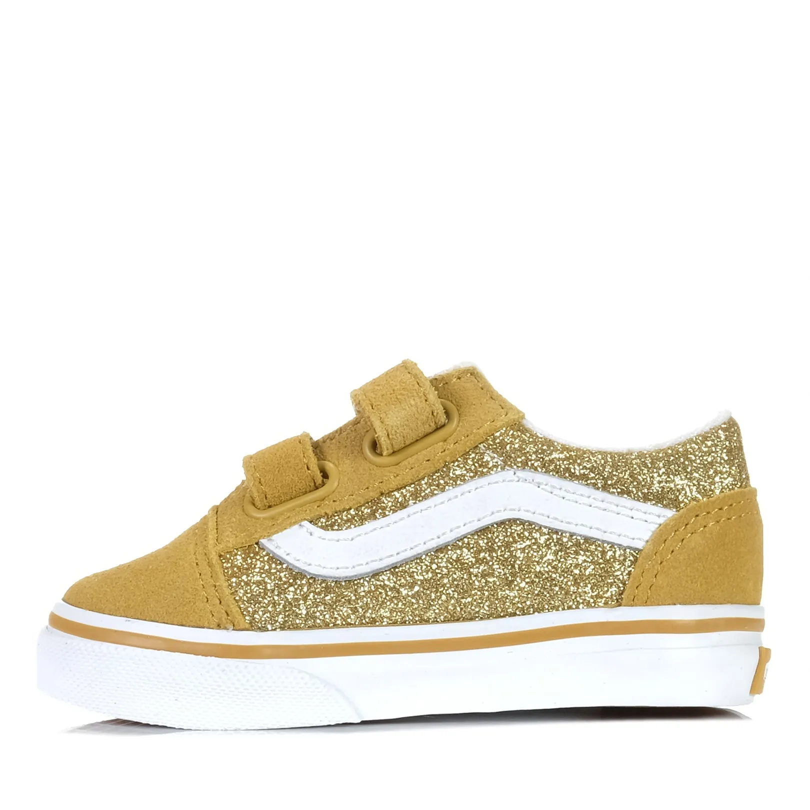 Vans Old Skool V Champagne Gold Glitter