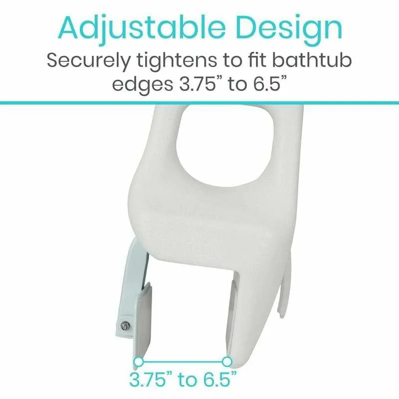 Vive Health Bathtub Rail - White