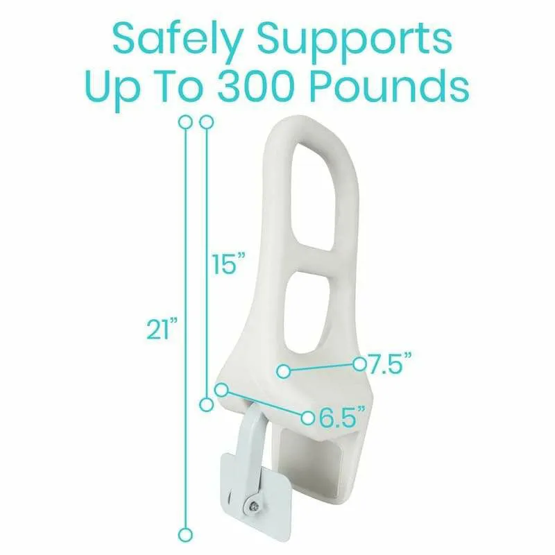 Vive Health Bathtub Rail - White