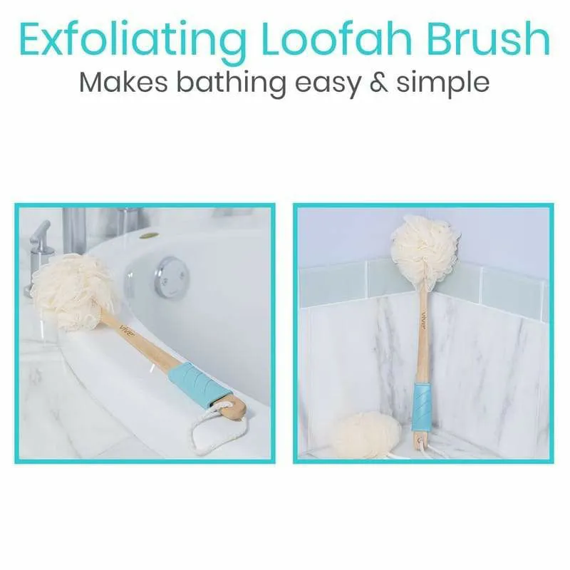 Vive Health Body Loofah Brush - Natural