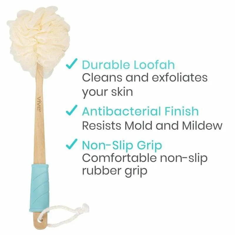 Vive Health Body Loofah Brush - Natural