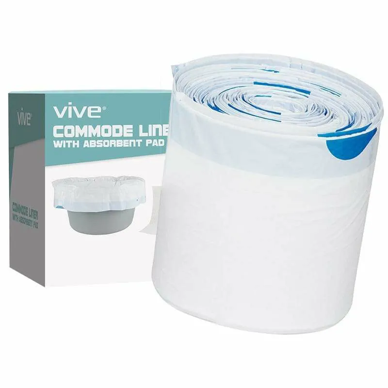 Vive Health Commode Liners - White