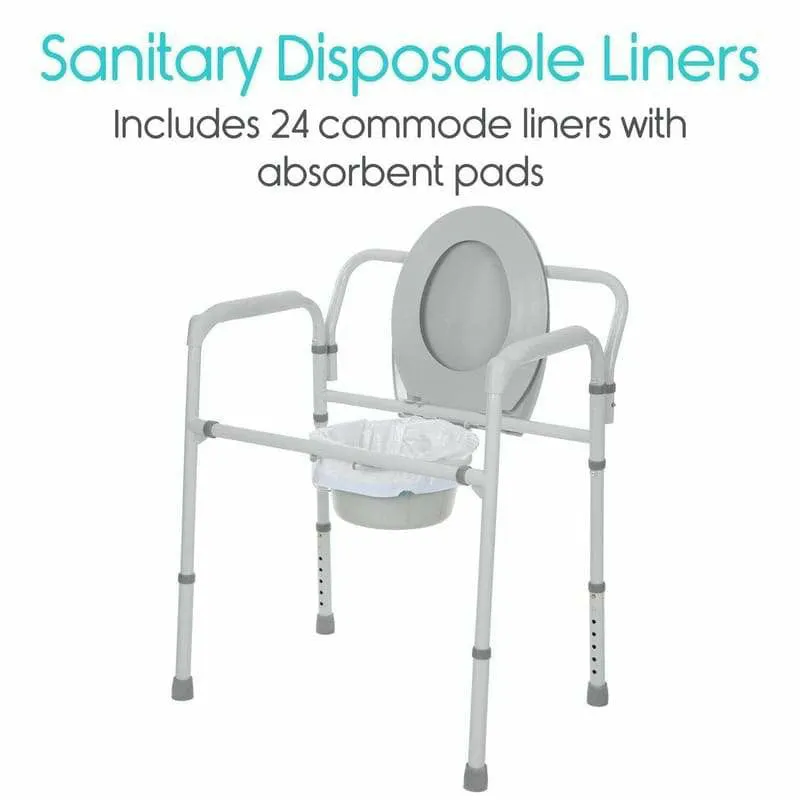 Vive Health Commode Liners - White