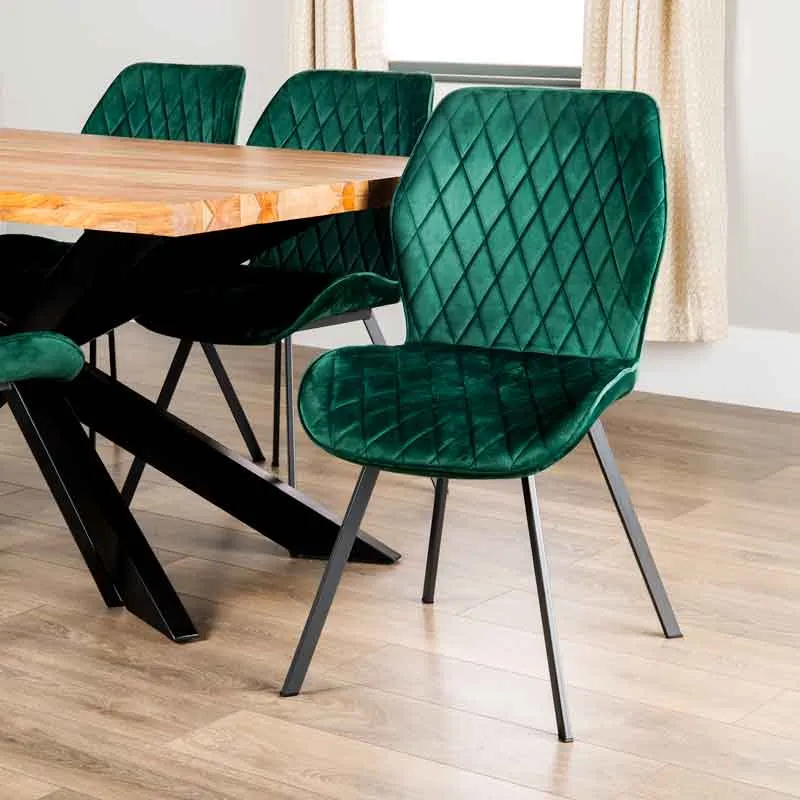 Winslow Table & 6 Vancouver Emerald Chairs