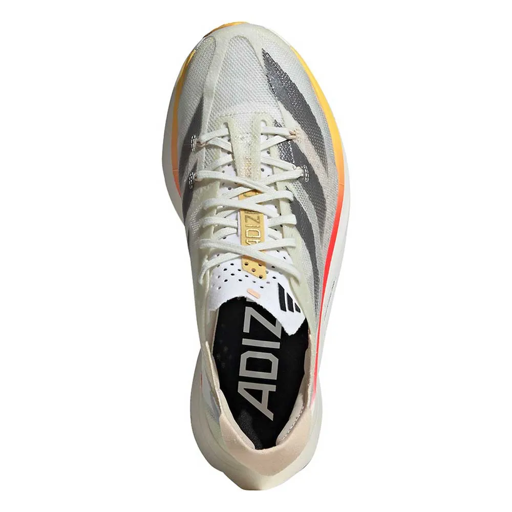 Women's Adizero Adios Pro 3 Running Shoe - Ivory/Ironmt/Crysan - Regular (B)