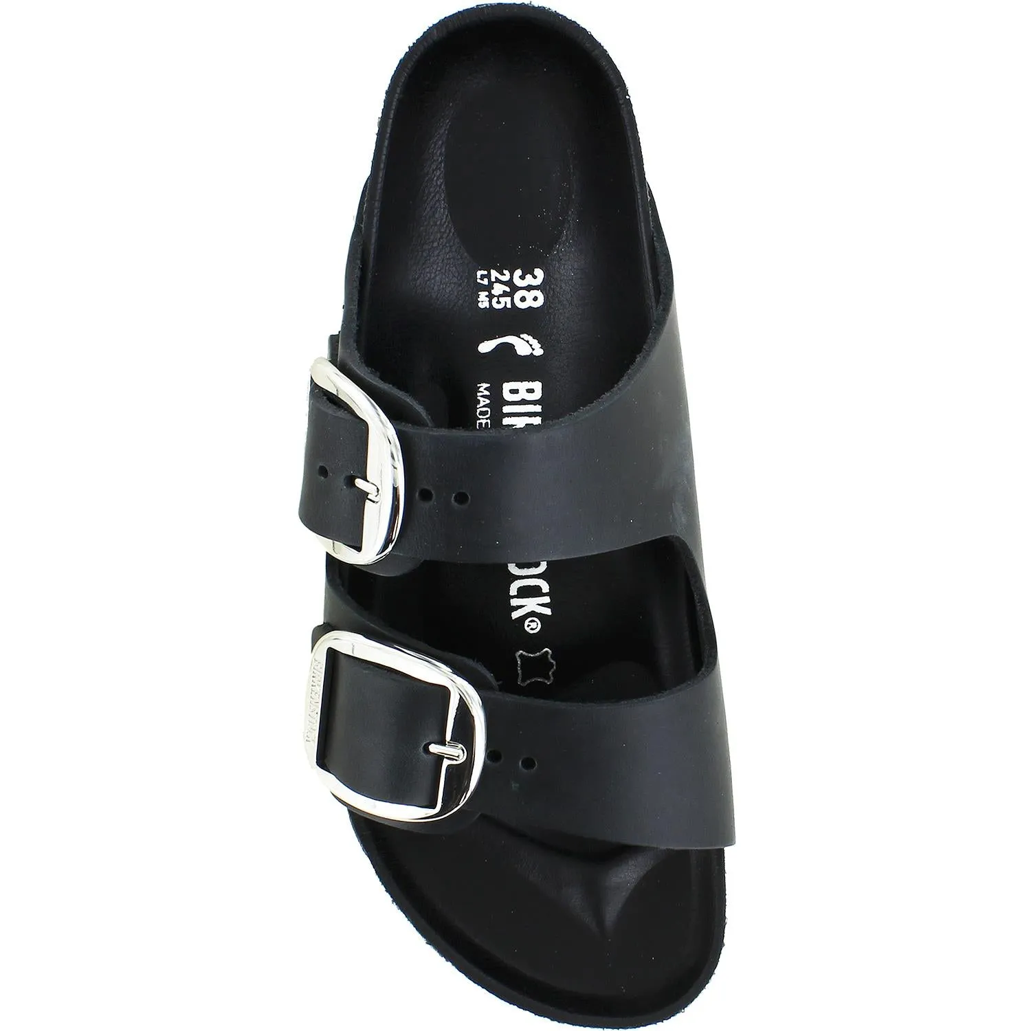 Women's Birkenstock Arizona Big Buckle Black Oiled Leather