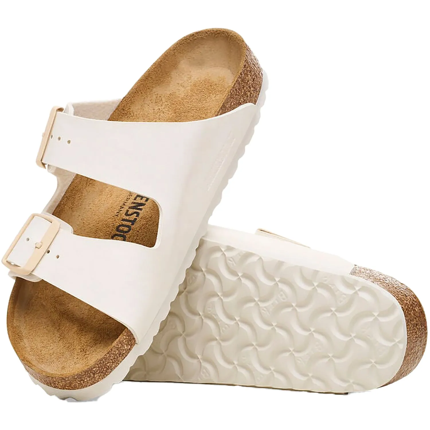 Women's Birkenstock Arizona Eggshell Birko-Flor