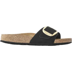 Women's Birkenstock Madrid Big Buckle Black Nubuck