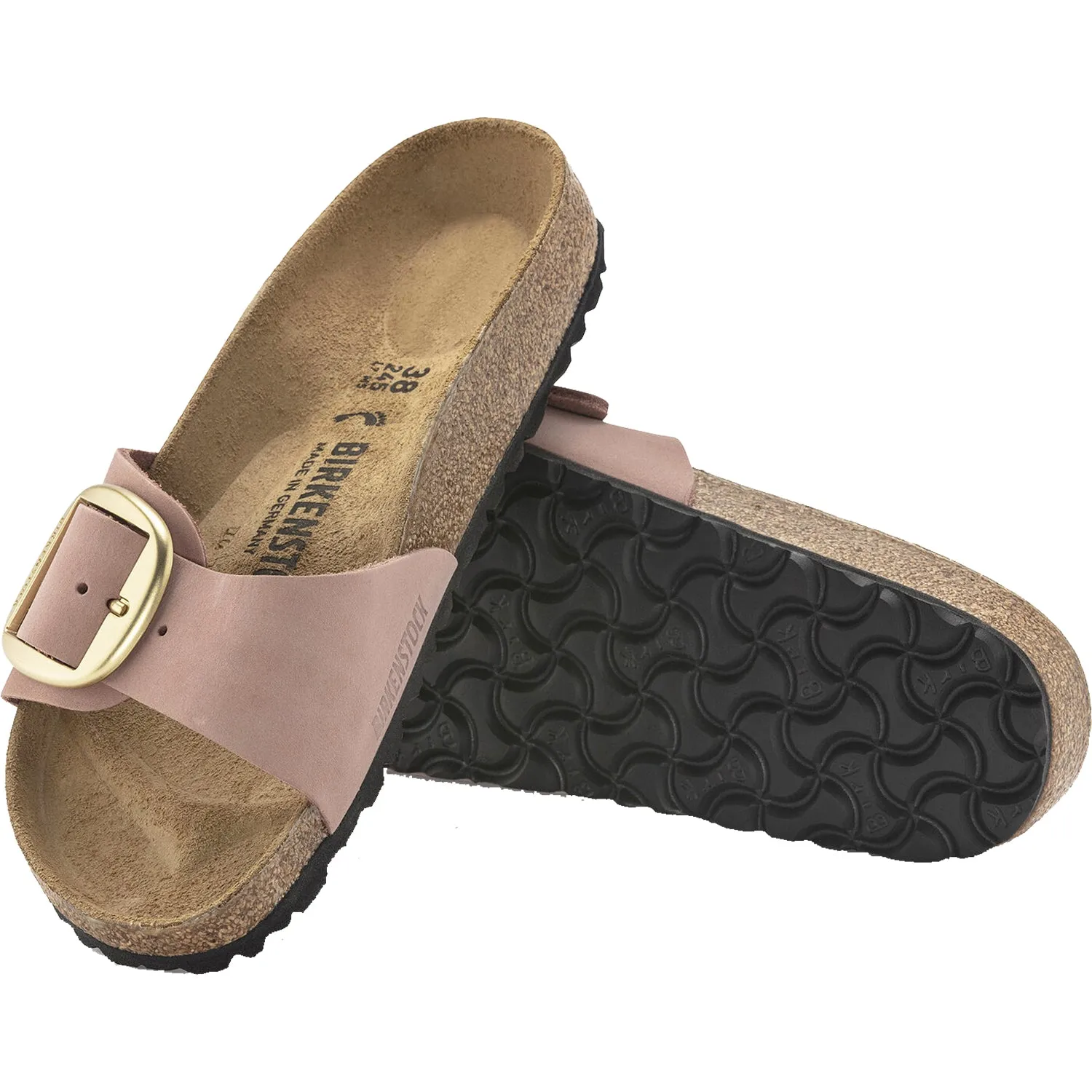 Women's Birkenstock Madrid Big Buckle Old Rose Nubuck