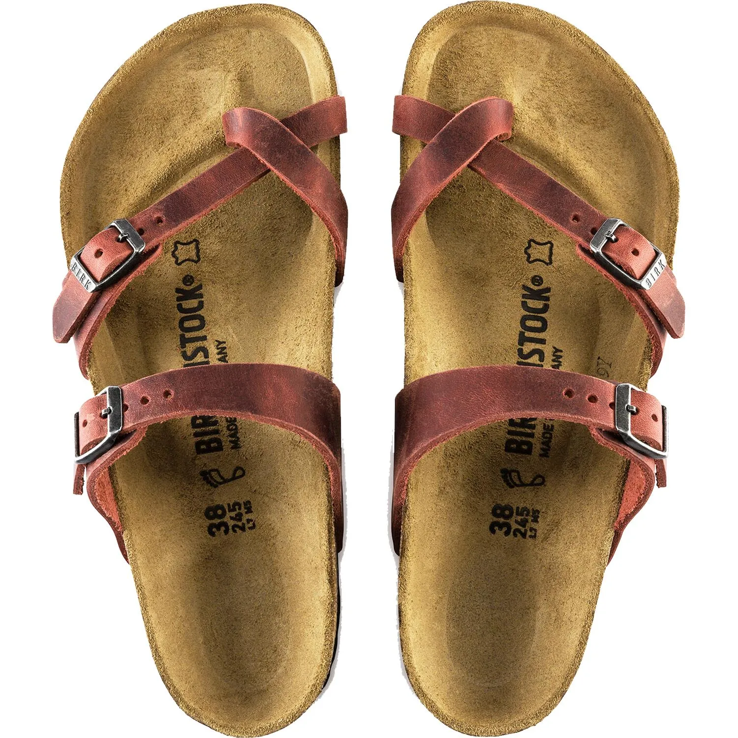 Women's Birkenstock Mayari Earth Red Oiled Leather