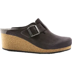 Women's Birkenstock Papillio Fanny Anthracite Suede