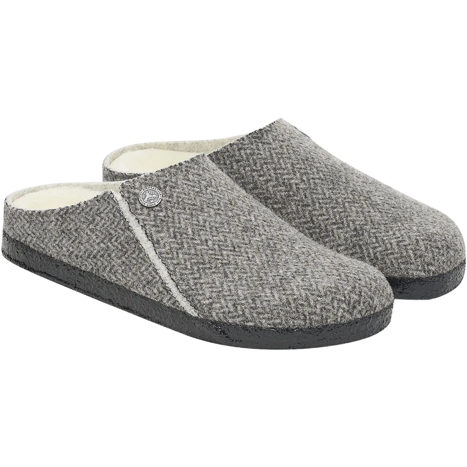 Women's Birkenstock Zermatt Shearling Herringbone Grey Wool