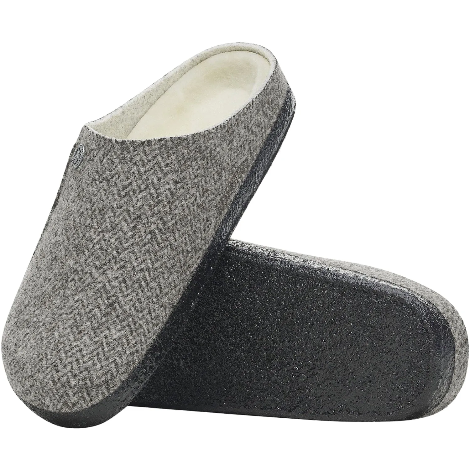 Women's Birkenstock Zermatt Shearling Herringbone Grey Wool