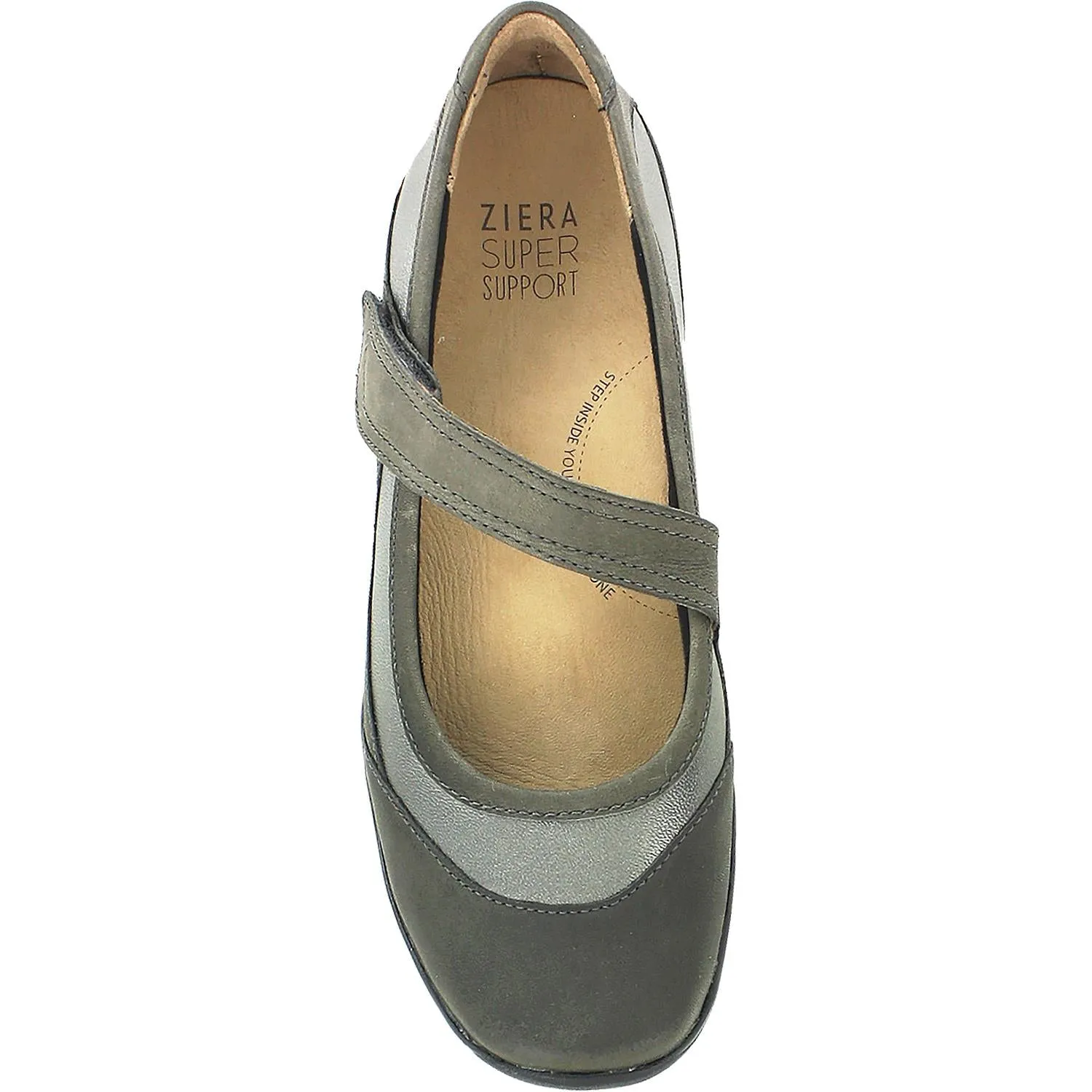 Women's Ziera Jet Charcoal Pewter Leather