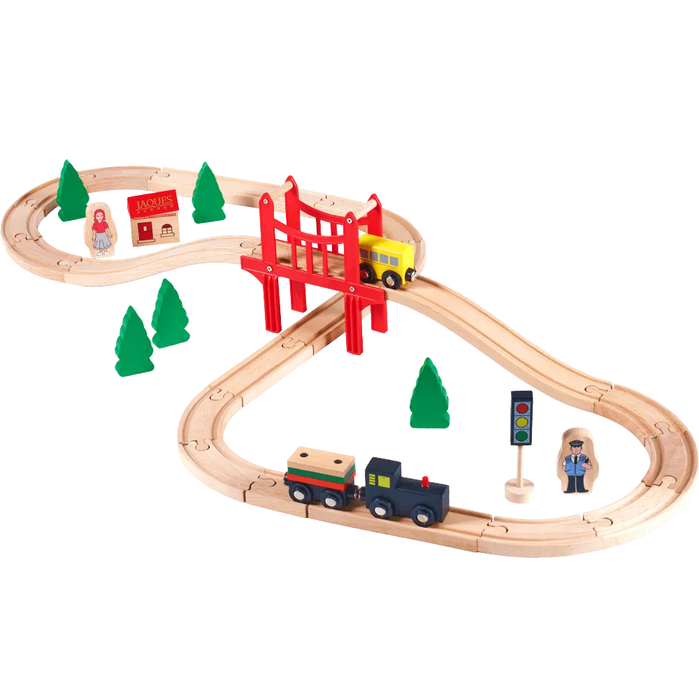 Wooden Train Set - Deluxe