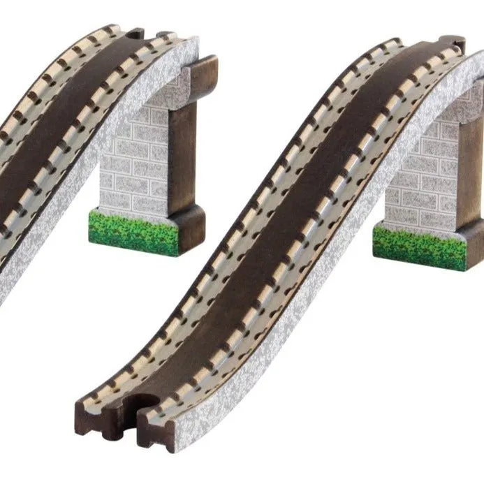 Wooden Train Track Bridge Set - Made in USA