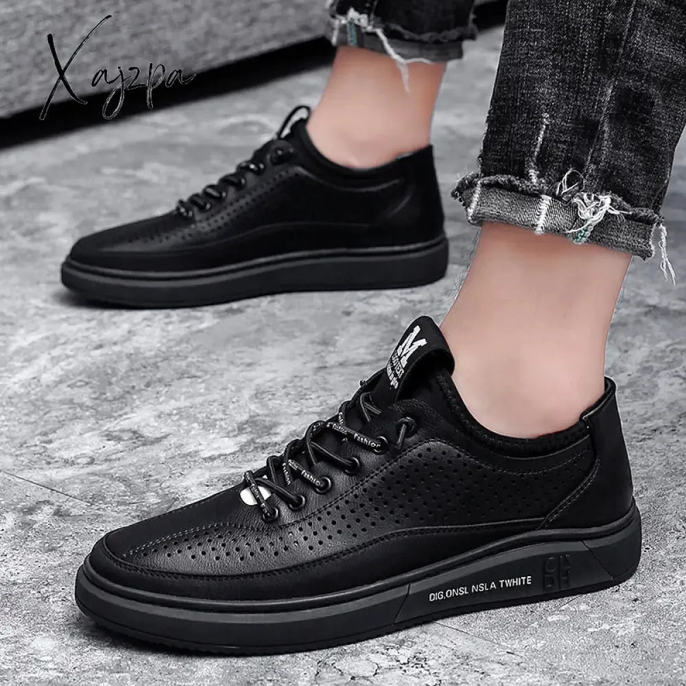 Xajzpa - Men's Casual Shoes Rubber Sole Sports Casual Breathable Youth Trend Comfortable Outdoor Leisure Shoes Men Fashion Sneakers