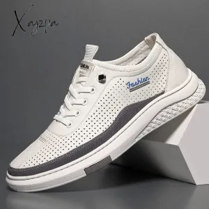 Xajzpa - Men's Casual Shoes Rubber Sole Sports Casual Breathable Youth Trend Comfortable Outdoor Leisure Shoes Men Fashion Sneakers